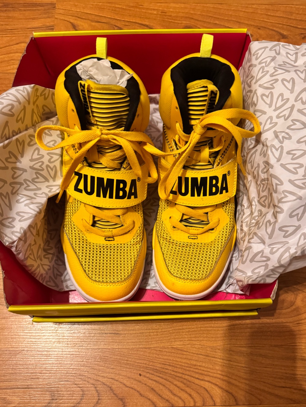Zumba Fitness Court Air 2 Bright Yellow high tops